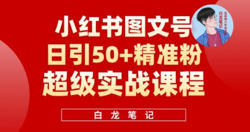 小红书图文号日引50 精准流量，超级实战的小红书引流课，非常适合新手【揭秘】