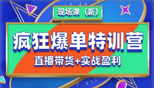 抖音短视频疯狂爆单特训营现场课（新）直播带货 实战案例